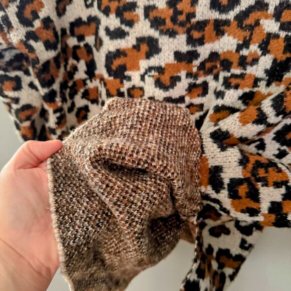 Philosophy Leopard Print Knit Sweater Pullover XL - Picture 4 of 4